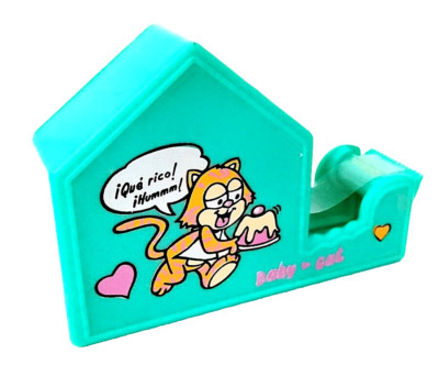 BABY CAT 90s Juypal Spain kawaii tape dispenser - porta nastro adesivo gatto