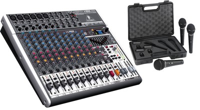 Behringer XENYX X1832USB Premium 18-Channel Mixer Board & XM1800S 3-Mics BUNDLE. Buy it now for 339.98