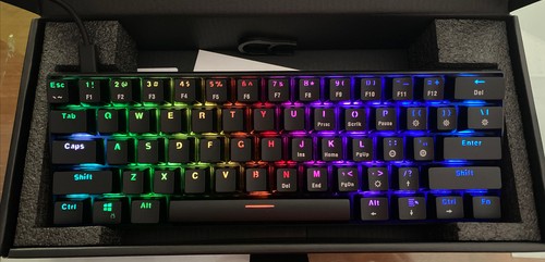 Keyball61 完成品 ALL BLACK/WHITE RGB【受注可能】 Keyball61 黒／白 | Shirogane Lab