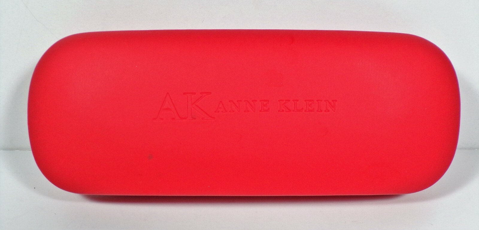 Anne Klein AK Red Eyeglass HARD CASE Clamshell Sunglasses AK embossed inside