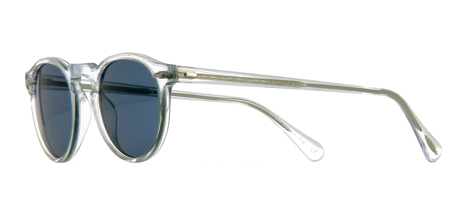 Pre-owned Oliver Peoples Gregory Peck Sun Ov 5217/s Crystal/indigo (1101/r8) Sunglasses In Indigo Photochromic
