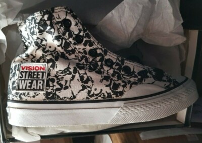 VISION STREET WEAR Vintage '80s Skateboard Shoes White Punk