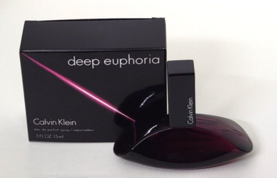 Calvin Klein DEEP EUPHORIA Eau de Parfum 0.5 fl oz (MINI TRAVEL SPRAY FOR WOMEN)
