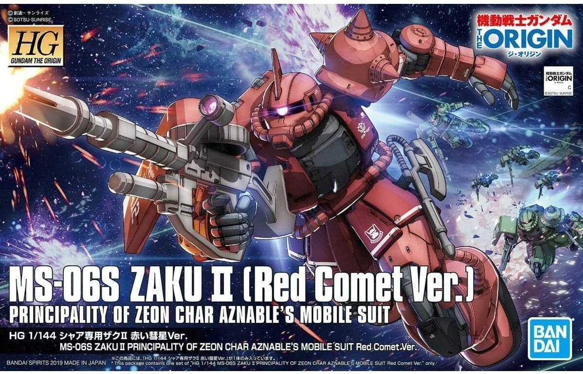 HG 1/144 Mobile Suit Gundam The Origin Zaku II for Char Char