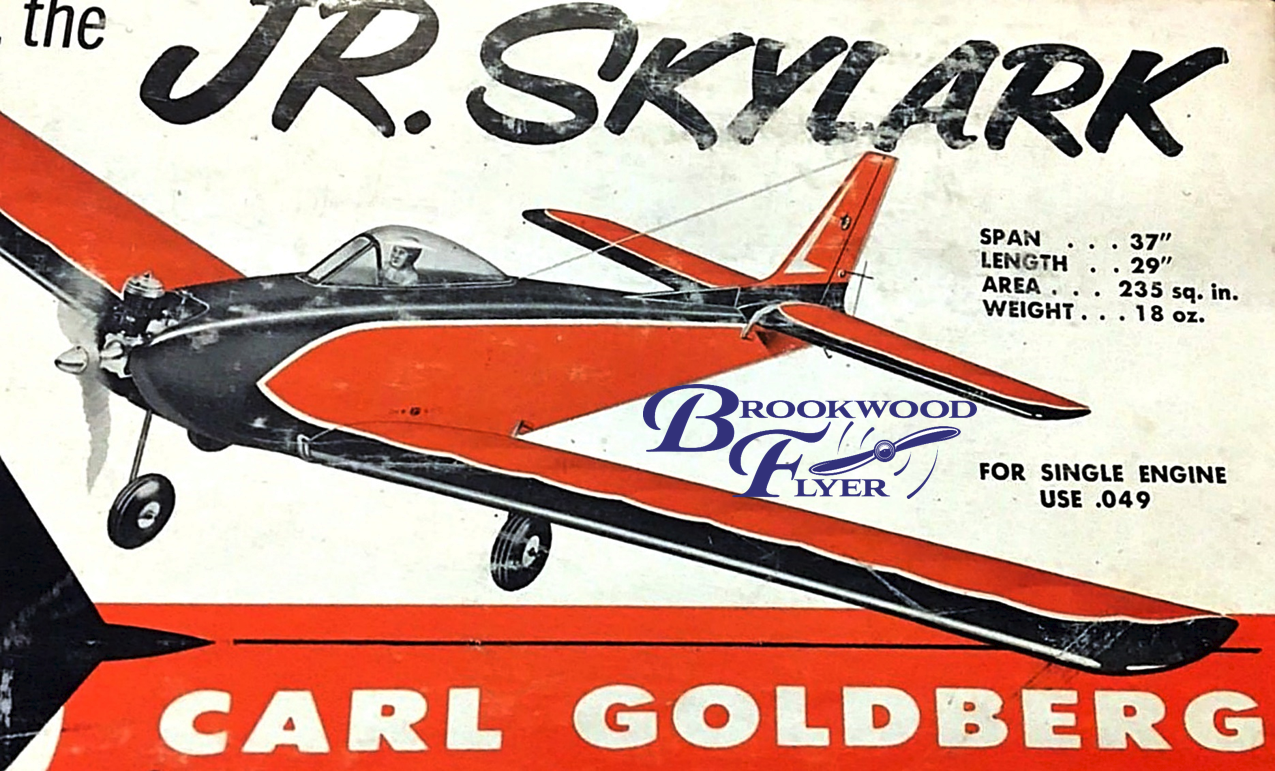 Goldberg JR SKYLARK RC PLAN to SCRATCH-BUILD a Single or