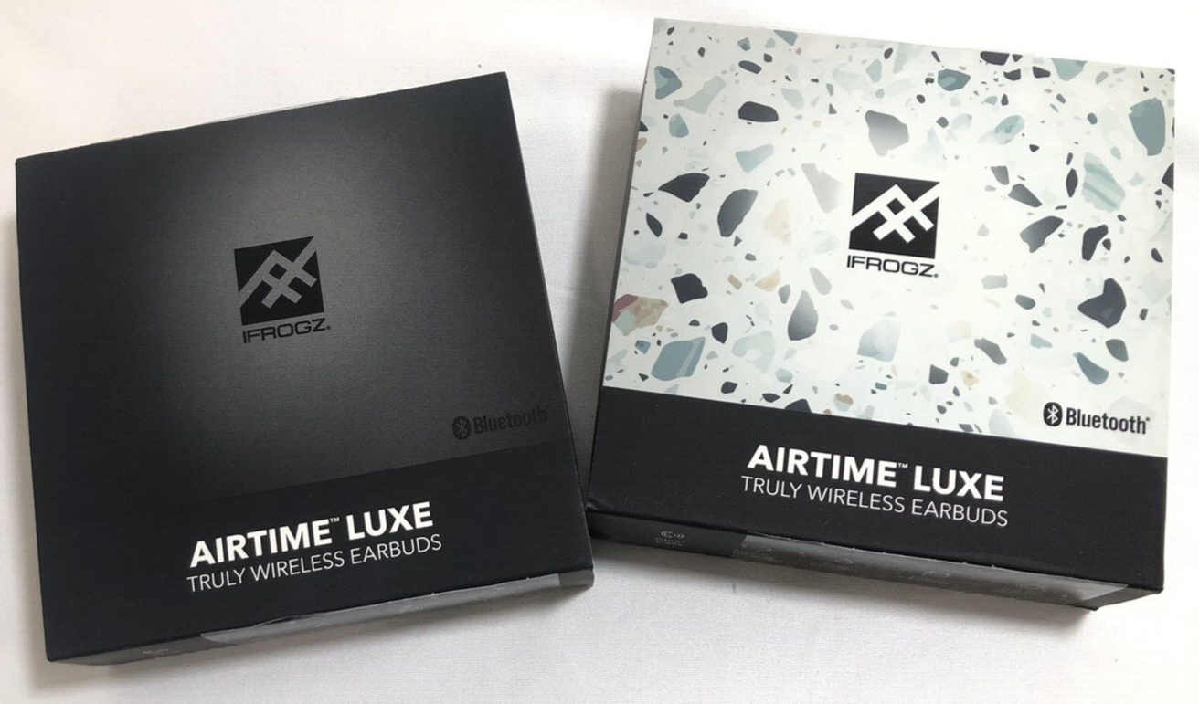 IFROGZ Airtime Luxe Bluetooth Ear Buds- Bundle of 2 - Black/Terazzo
