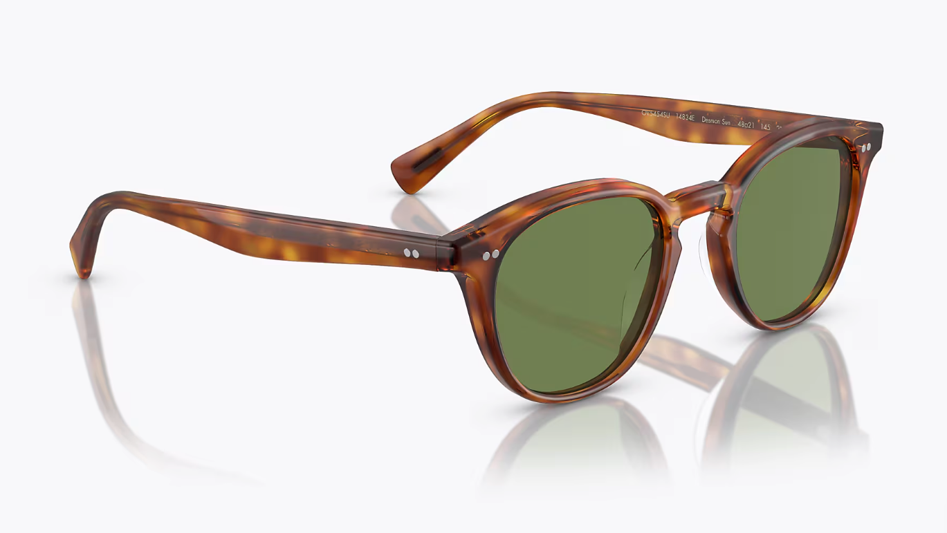 Pre-owned Oliver Peoples Desmon Sun 48mm Semi-matte Lbr /green Msrp$545 Cumberbatch's Fav