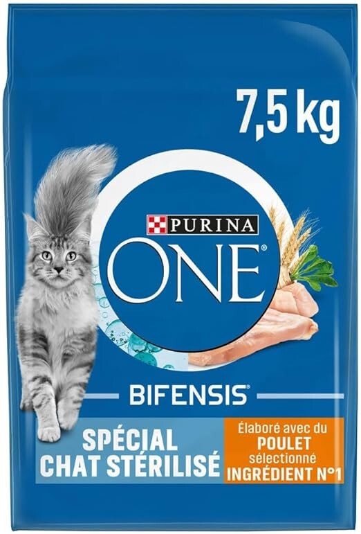 Purina One Bifensis Chat StÃ©RilisÃ© Croquettes Au Poulet Pour Chats Adultes 7,5kg