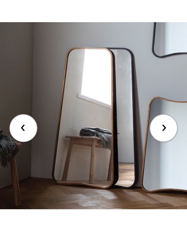 Gold framed abstract curve full length mirror in Driffield, East Yorkshire Gumtree