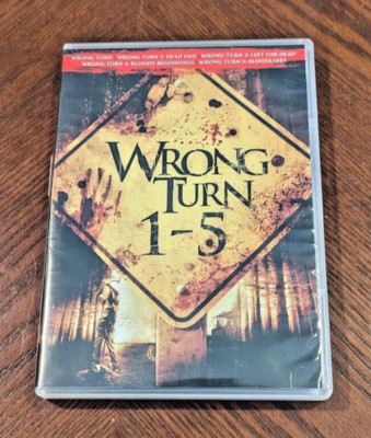 Wrong Turn DVD Set Discs 1, 2, 3, 5 MISSING DISC 4 