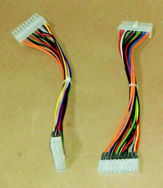 2x: 24-to-20+4pin Adapter Cable for 20pin PC Motherboard +24pin ATX Power Supply