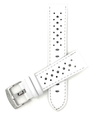 20mm Leather Rally Strap, Watch Band for Omega MoonSwatch