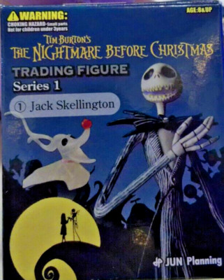 Tim Burton's Nightmare Before Christmas Trading Figure Series 1 Jack Skell. NIB