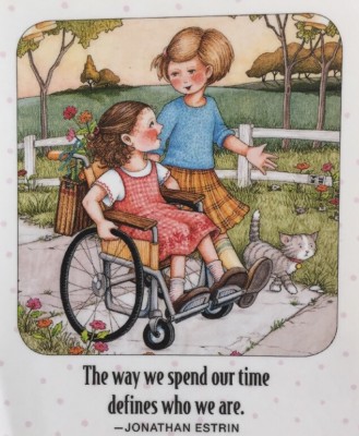 Mary Engelbreit Handmade Magnet-The Way We Spend Our Time Defines Who We Are