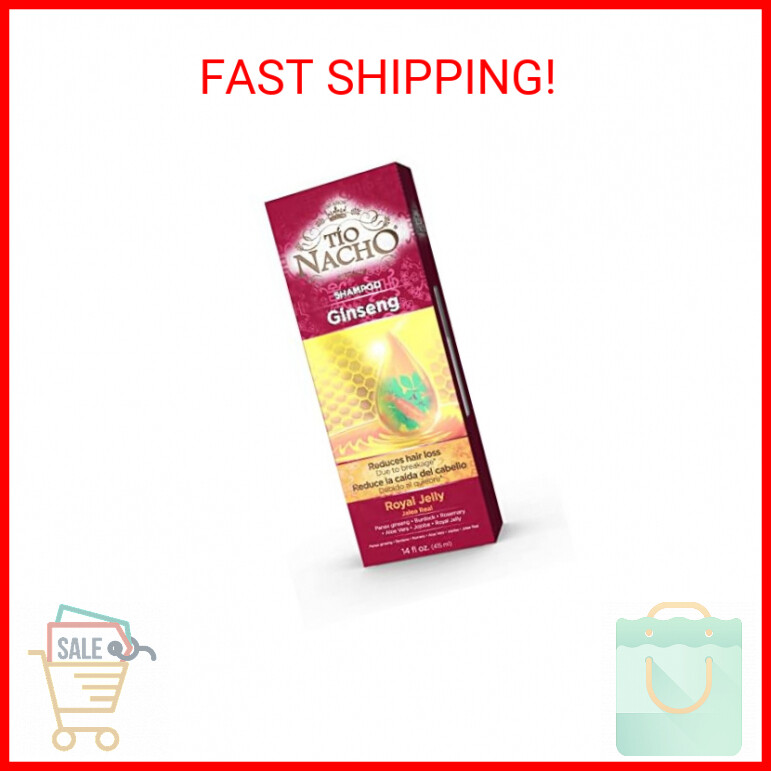 Tio Nacho Shampoo with Ginseng, Royal Jelly, Aloe Vera & Jojoba, Strengthening H