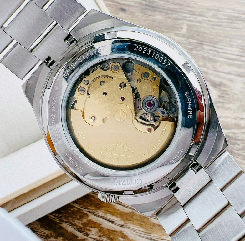 Pre-owned Citizen Tsuyosa Sapphire Crystal Automatic Turquoise Dial Nj0151-88m