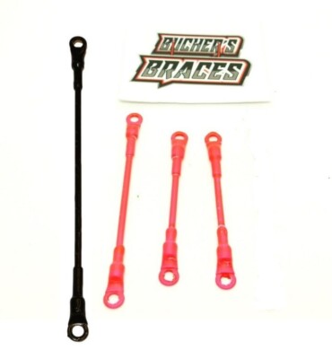 Bucher's Braces for 1/10 Sprint Car Wings Pink