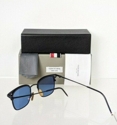 Pre-owned Dita Brand Authentic Thom Browne Sunglasses Tbs 102-c-t Navy Gold Tb102 Frame