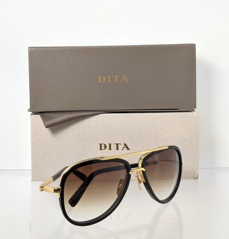 Pre-owned Dita Authentic  Sunglasses Mach Two Drx 2031b Black Gold 60mm Made In Japan In Clear