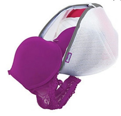 NEW & IMPROVED TECHNOLOGY WOOLITE X-LARGE BRA WASH BAG. ANTIMICROBIAL MESH. 