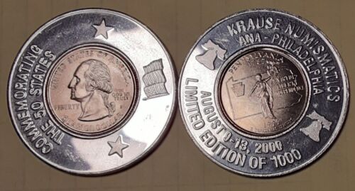 1999-P Encased Pennsylvania Quarter for 2000 ANA in Philadelphia