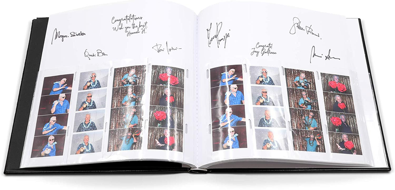 Photo Booth Frames - Photo Booth Album Scrapbook Slide in Pictures 40 White Page