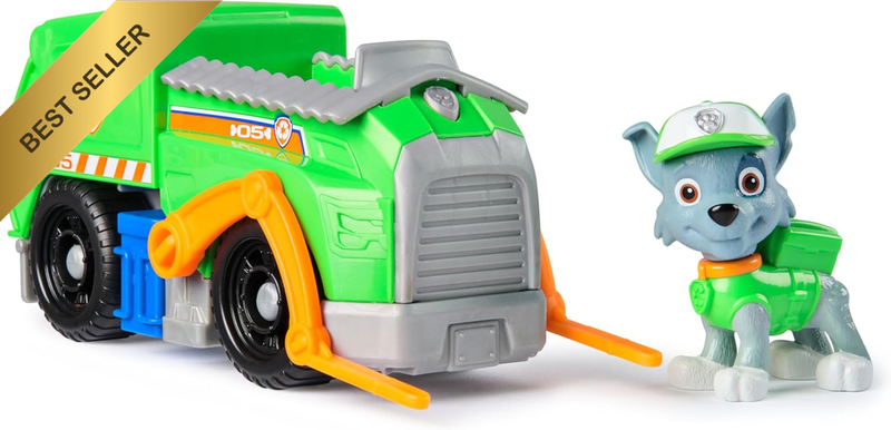 , Rocky’S Recycle Truck, Toy Vehicle with Collectible Action Figure, Sustainably