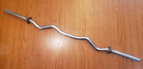 Vintage York EZ Curl Bar Barbell Standard Size Bar with
