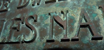 Antique Bronze Plaque, Sir Charles Napier, 