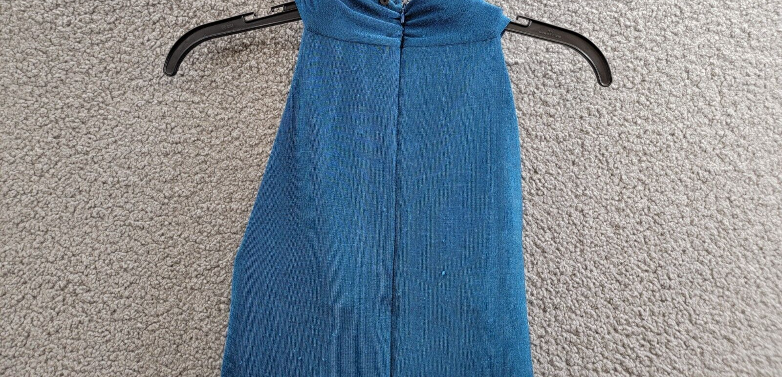 GUESS Yasmine Crossover Halter Dress Women's S Blue Blood Back Zipped Closure - Picture 10 of 15