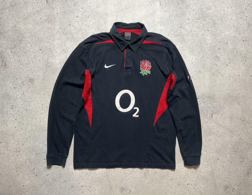 ウェア 90-00s NIKE TEAM England Rugby Jersey XL Nike England Rugby Union Jersey T-shirt O2 Rare Away 2000s