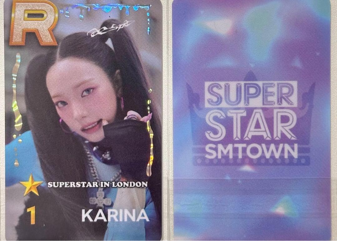 aespa KARINA SUPERSTAR SMTOWN LONDON Official Photocard PC