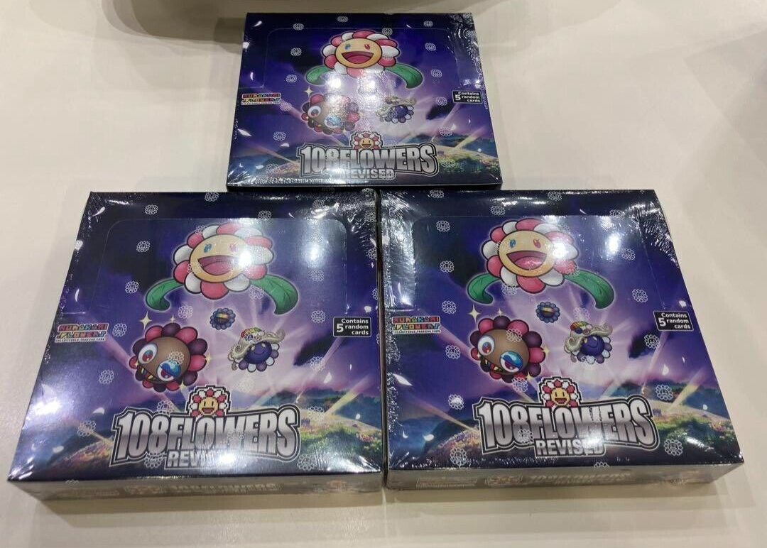 Murakami 108 Flowers Revised Collectible Trading Cards 3 BOX Murakami 108 Flowers Revised Collectible Trading Cards 3 BOX