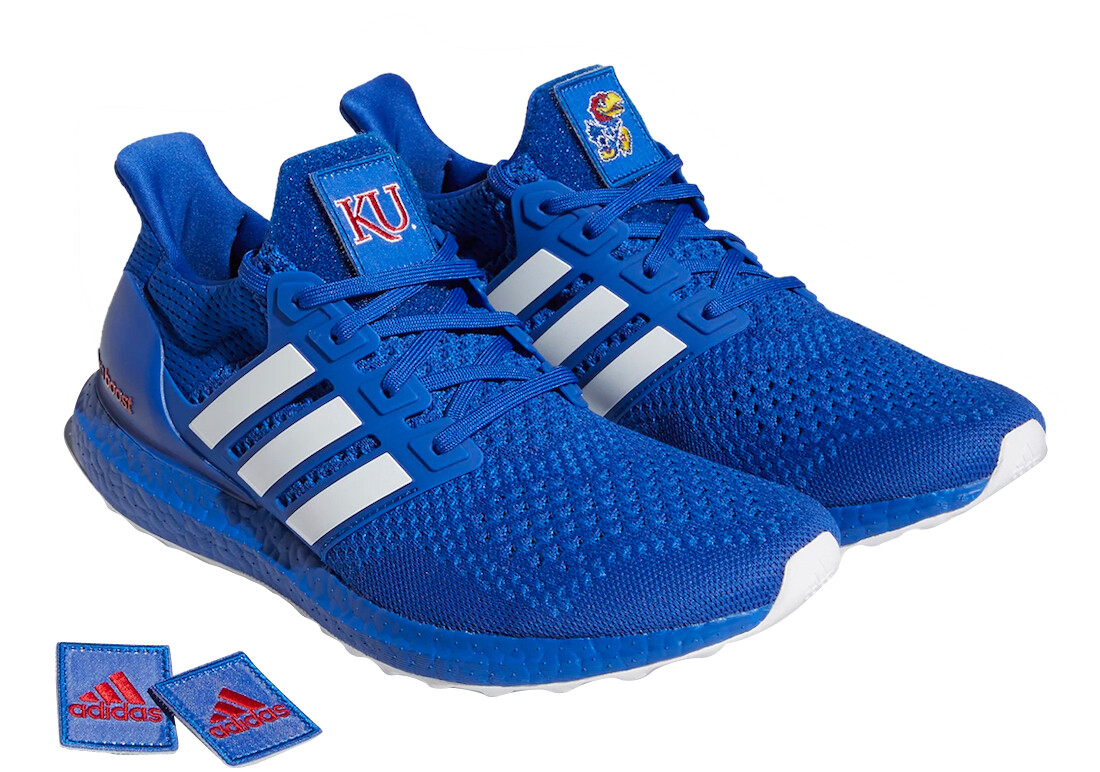 

Adidas UltraBOOST 1.0 U Kansas Jayhawks Blue White FY5808 размер 5 мужских = 6 женских, Синий, adidas UltraBoost 1.0