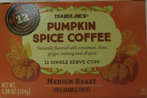 🎃4TRADER JOE'S PUMPKIN SPICE COFFEE, MEDIUM ROAST total 48K-CUPS🎃100 Available