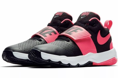 Nike Black Pink 881941 Big Kids Size 6.5 NBA Basketball GS Sho...