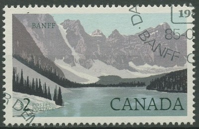 Kanada 1985 Banff-Nationalpark Moraine-See 949 gestempelt