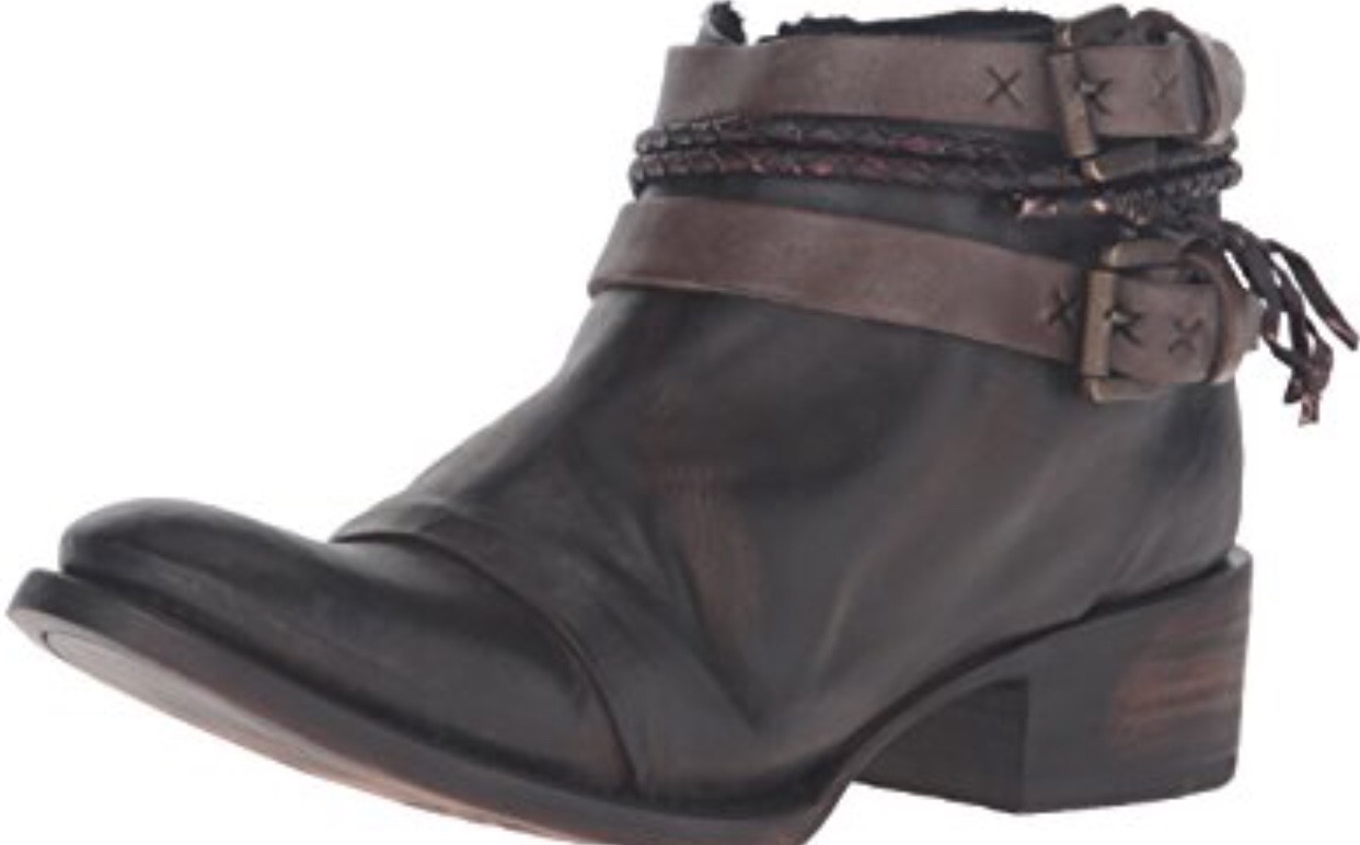 Pre-owned Freebird By Steven Simba Ankle Boots Brown/black Sz 6