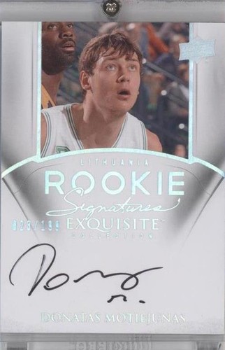 2011-12 Exquisite Collection - Donatas Motiejunas #80