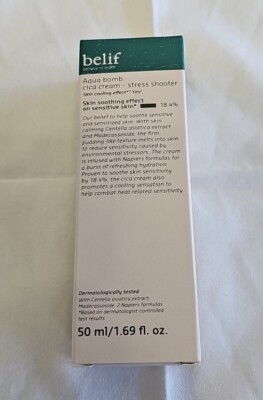 Belif Aqua Bomb Cica Cream Stress Shooter NEW Full Size 1.69 fl.oz MSRP $36 each