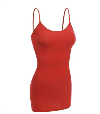 Women's Basic Spaghetti Strap Cami Camisole Tank Top Layering Plain Colors