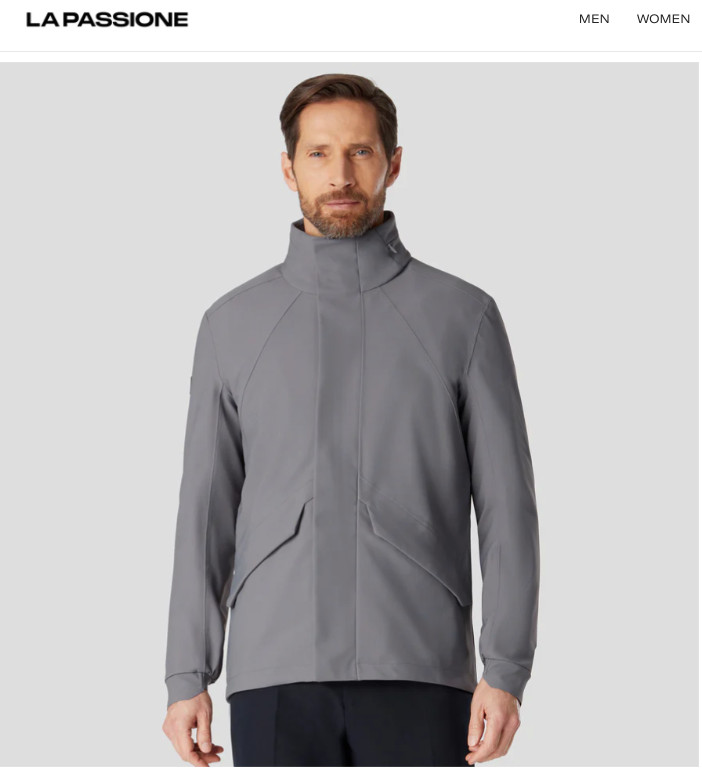 La Passione Bike Commuter Jacket Grey Xl Cycling Parka Rain Wind Coat Hood 44