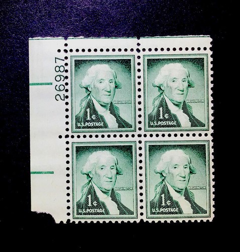 US 1 Cent George Washington stamp of 1956, Scott #1031