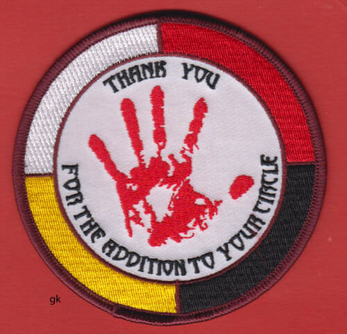 AMERICAN INDIAN MOVEMENT AIM THANK YOU FOR THE ADDITION TO YOUR CIRCLE  PATCH 