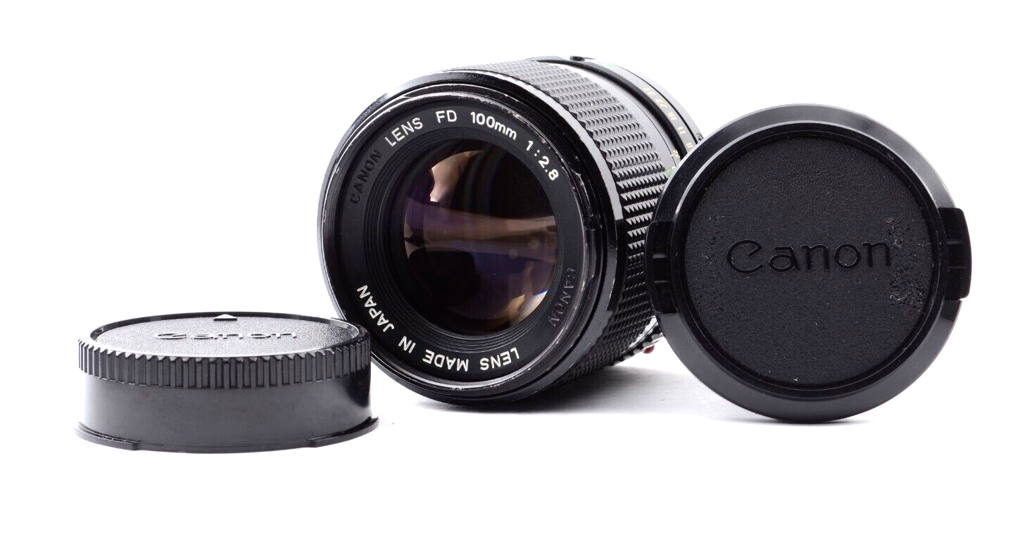 Canon NEW FD 100mm F2.8 キヤノン Mint】CANON FD 100mm f/2.8 Portrait Prime Lens From Japan