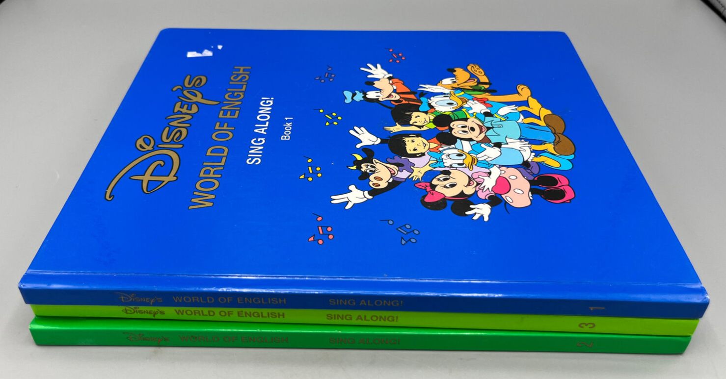 Disneys World of English Sing Along Book 1 2 and 3 Lot of 3 | eBay Disneys World of English Sing Along Book 1 2 and 3 Lot of 3 | eBay