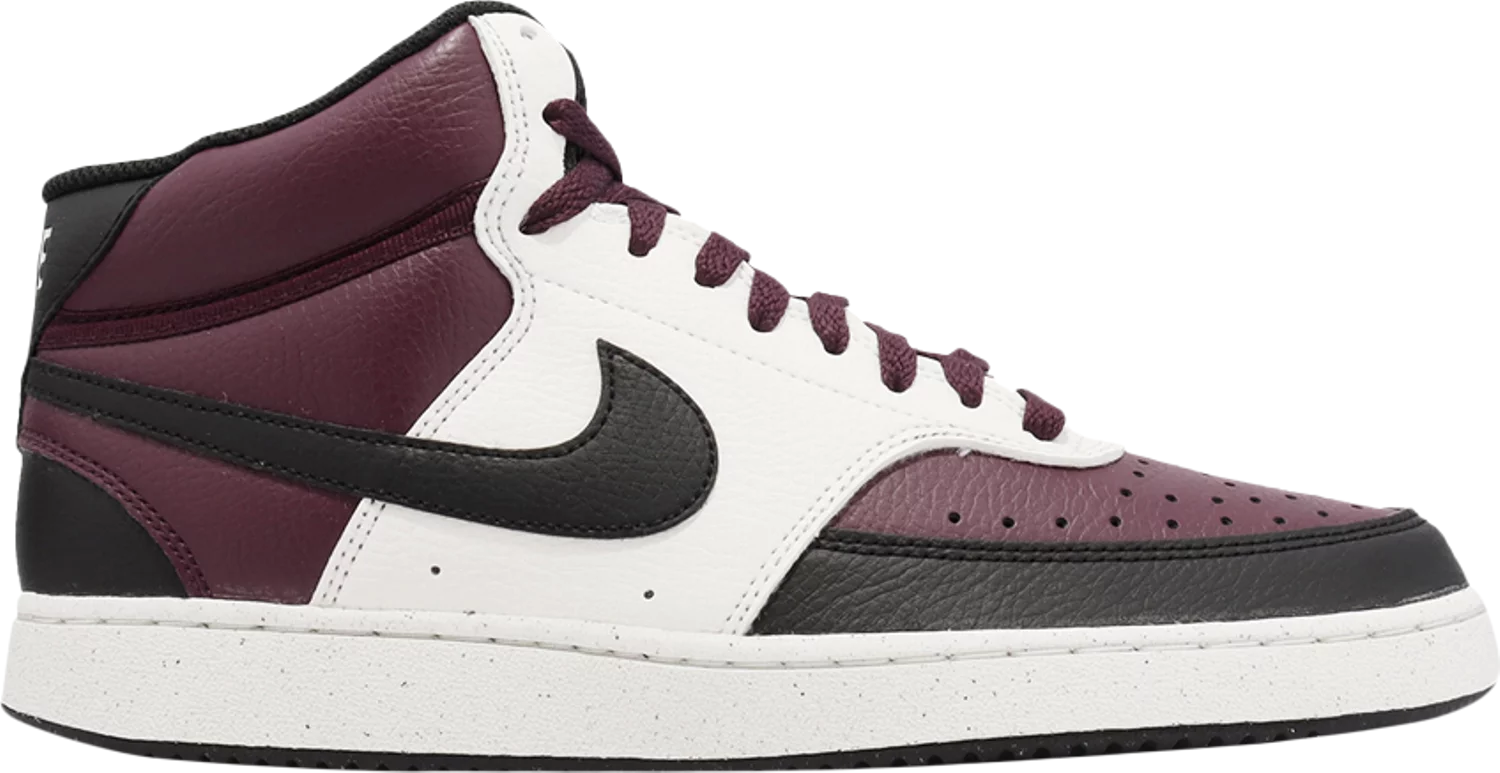 

Мужские кроссовки Nike Court Vision Mid Next Nature White Dark Beetroot Red DN3577-600 10,5, Белый, Nike Court Vision