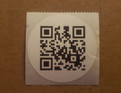 25 White Rick Roll Joke Video QR Code Labels/Stickers 