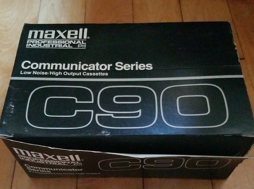 10 Maxell Cassette Tapes Sealed C90 Communicator Series BE