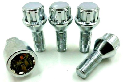 4x ALLOY WHEEL LOCKING BOLTS FOR PEUGEOT 3008  M12X1.25 60 TAPER AFTERMARKET( 69